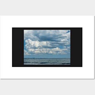 Cloudy weather over the ocean Posters and Art